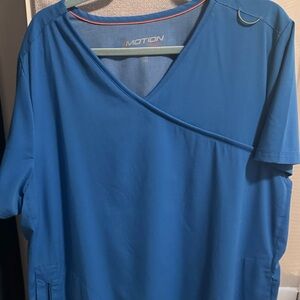 Blue scrub top